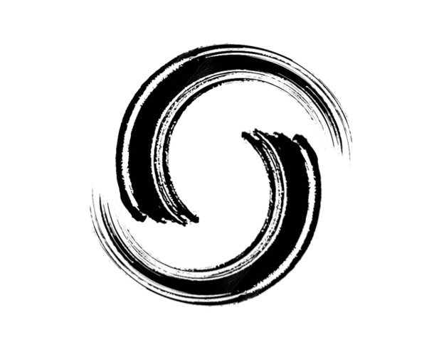 太极水墨PNG素材，高清透明图片，装饰元素，墨迹笔触设计，免费下载