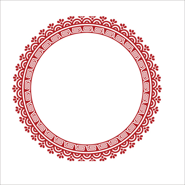 迎春晚会PNG素材，高清透明花纹，AI设计元素，元旦春节元宵节日必备