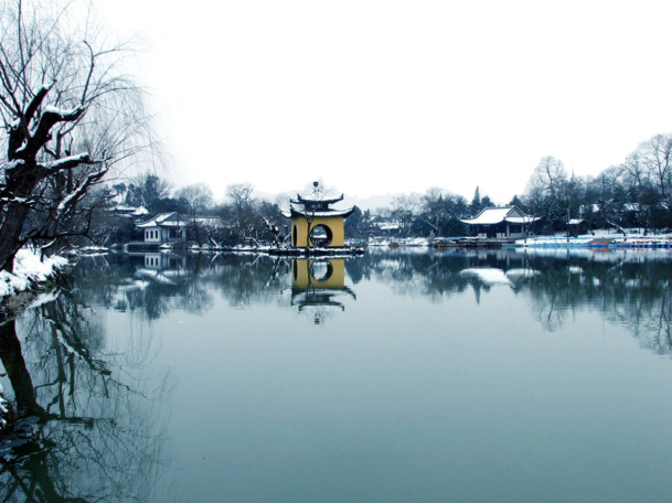 水墨西湖设计素材，高清PNG透明图片背景，免抠元素，风景摄影，一键下载