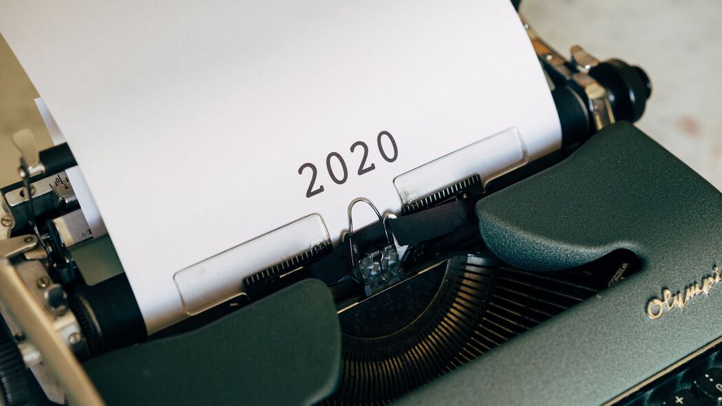 打字机2020铭文，超清4K壁纸，3840x2160分辨率，高清背景图片下载