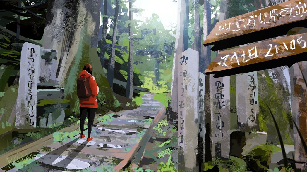 孤独旅行者的艺术视界，精选4K高清壁纸，3840x2160分辨率免费下载