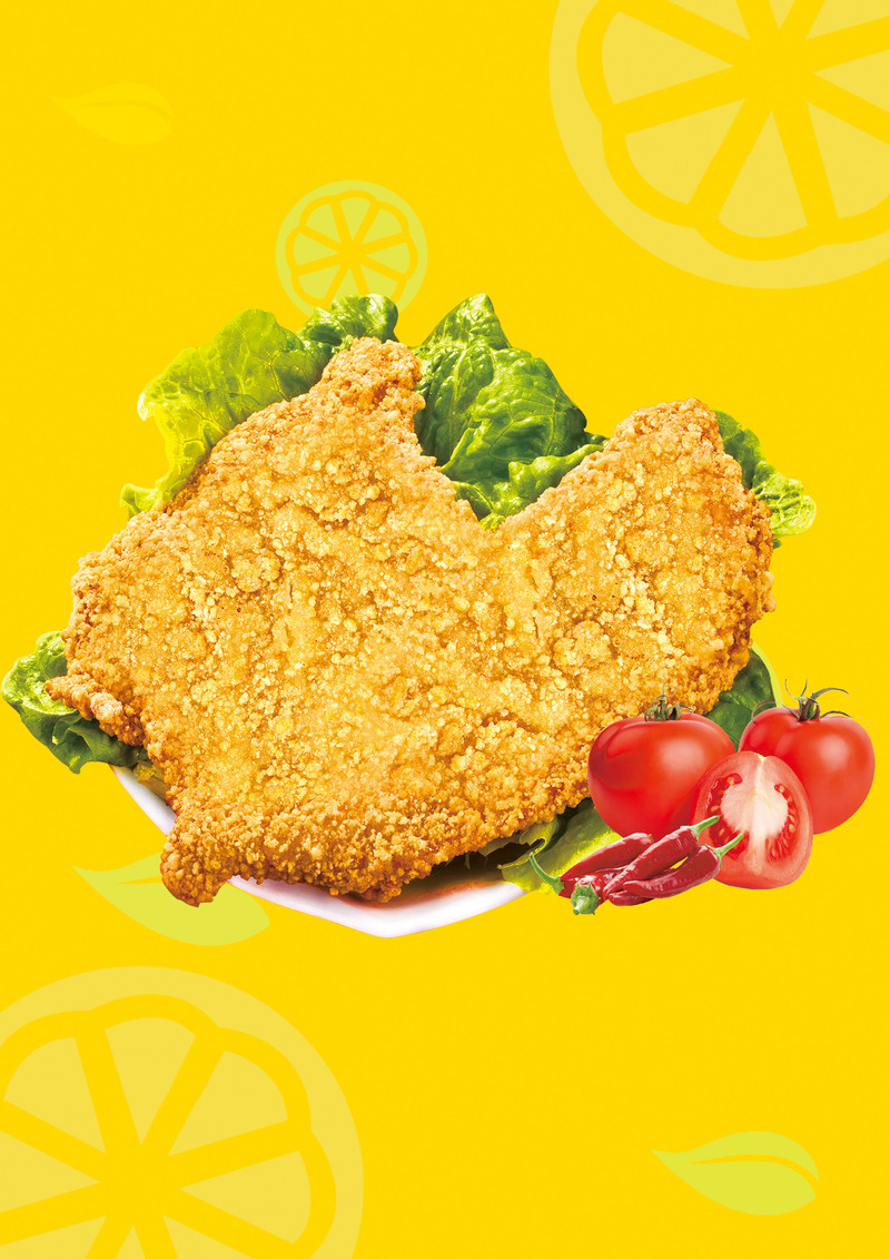 炸鸡美食高清背景图，另类PSD设计素材，一键下载JPG