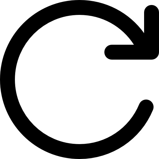 【免费下载】高清PNG透明顺时针旋转圆形箭头图标，免扣元素设计素材库