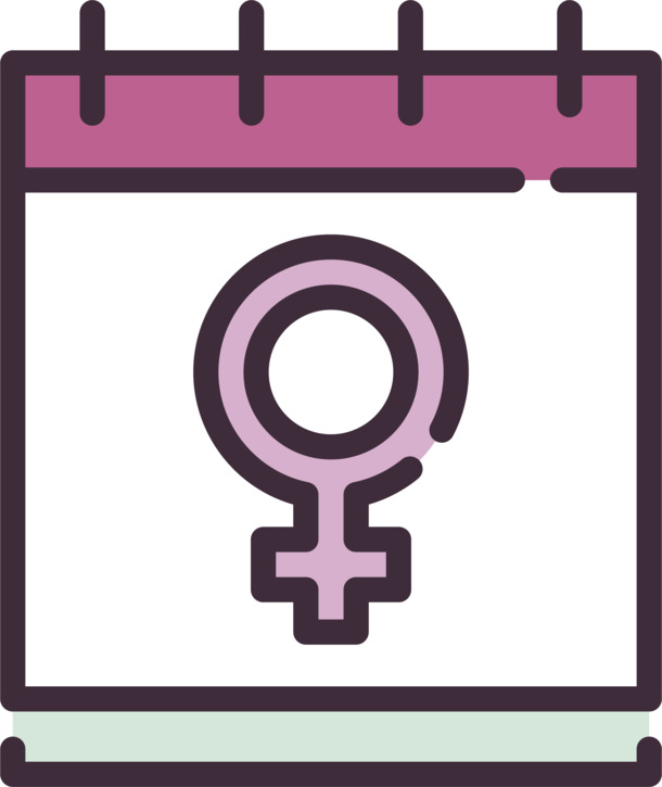 女性生理期PNG透明图标，高清免扣元素，设计素材一键下载