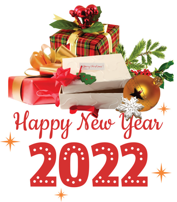 新年圣诞元素2022，高清PNG透明图片，字体节日设计素材免费下载