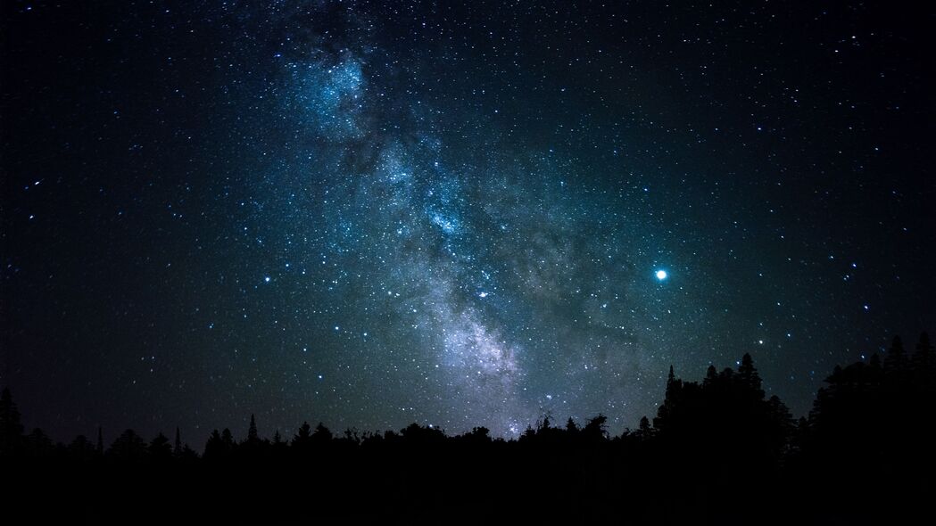 空间星辰，星座森林，4K超高清树木壁纸，3840x2160精美背景图片下载
