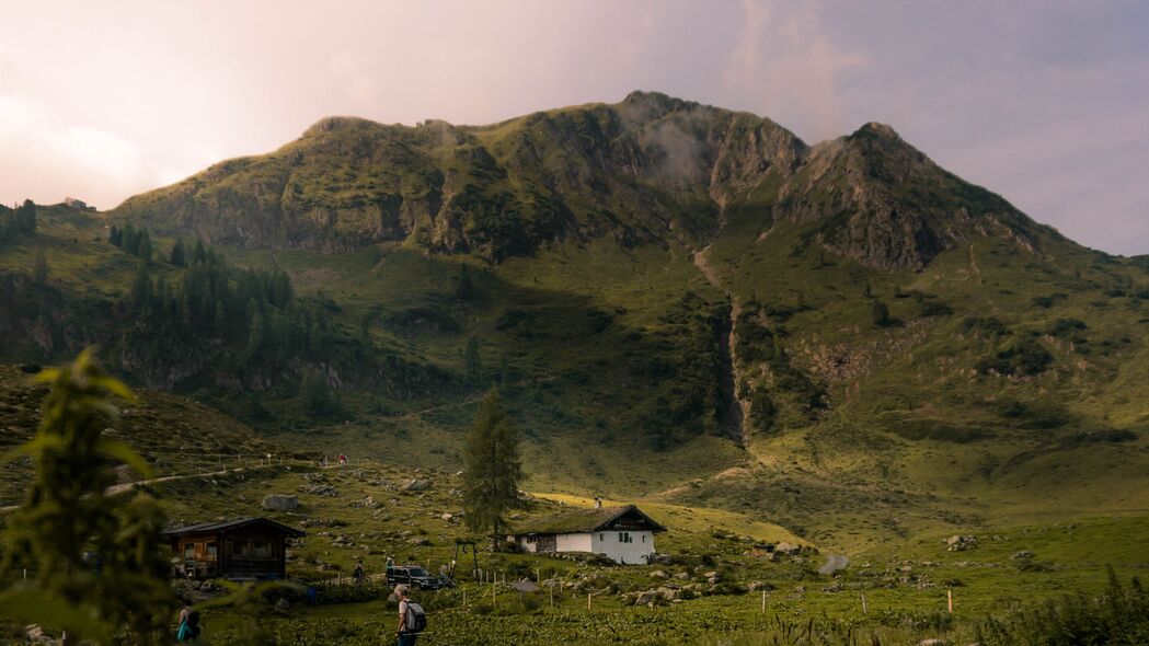 山居草舍，绝美小山风光，3840x2160超高清4K壁纸下载