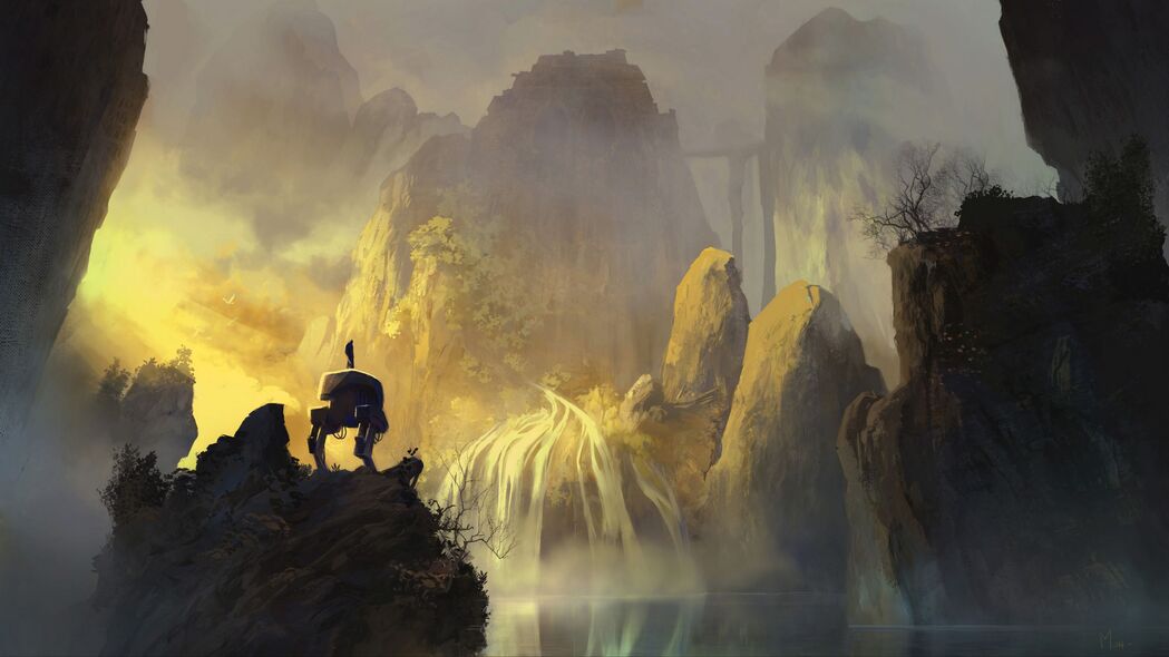 孤独机器人，岩石艺术之美，精选4K高清壁纸（3840x2160）免费下载