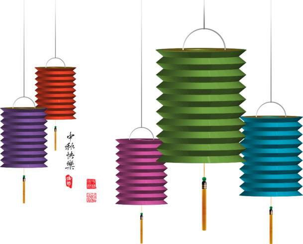 中秋节PNG透明图片，高清节日元素，设计素材免费下载