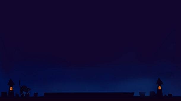 蓝色深夜风景PNG透明背景海报设计素材，高清banner下载