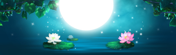 唯美七夕PNG透明背景淘宝海报，高清Banner设计素材下载