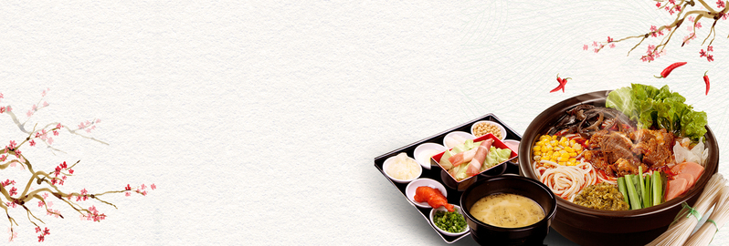 美食探秘，过桥米线家乡特色，淘宝banner复古中国风高清JPG+PSD设计素材下载