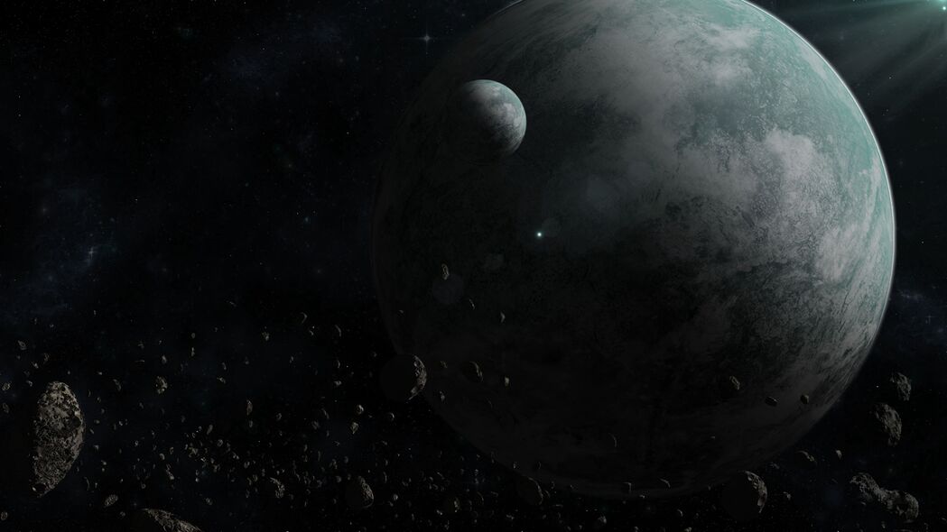 3840x2160超高清行星卫星太空深色4K壁纸，免费下载！