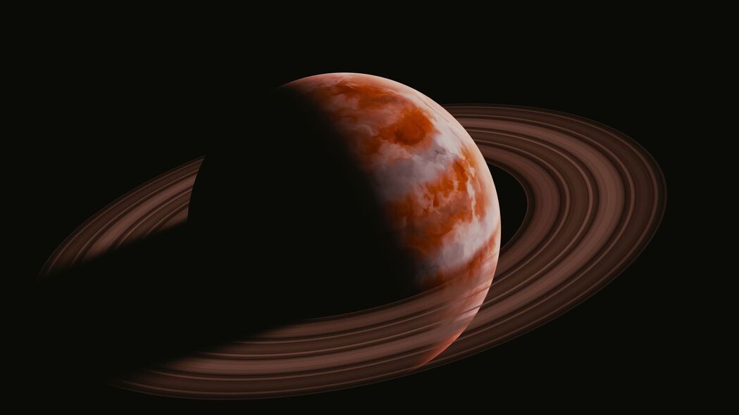 土星之美，太空行星戒指4K壁纸，3840x2160超清背景图片下载