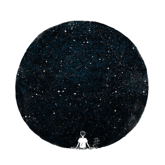 星空高清PNG透明图片，装饰元素、墨迹笔触设计素材下载