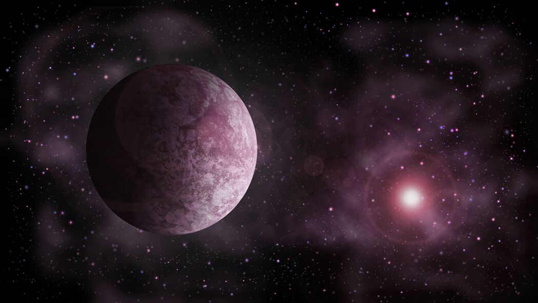 超高清4K壁纸，行星星星眩光光线，空间之美尽在眼前