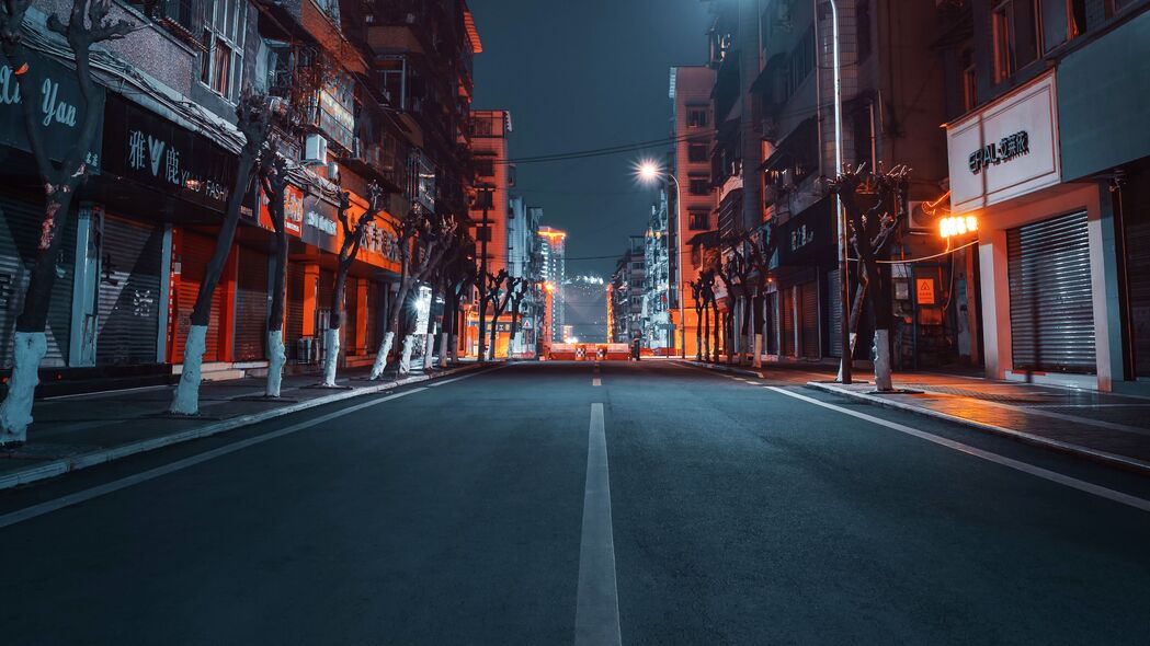 道路纵横城市间，璀璨建筑夜景壁纸，4K高清3840x2160下载