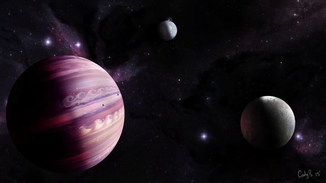 3840x2160高清行星太空恒星银河系壁纸，绝美背景图片，一键下载