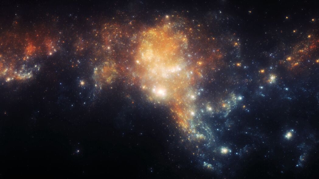 【震撼视觉】3840x2160高清4K壁纸，抽象云眩光分形星云背景，精美绝伦等你来下载！