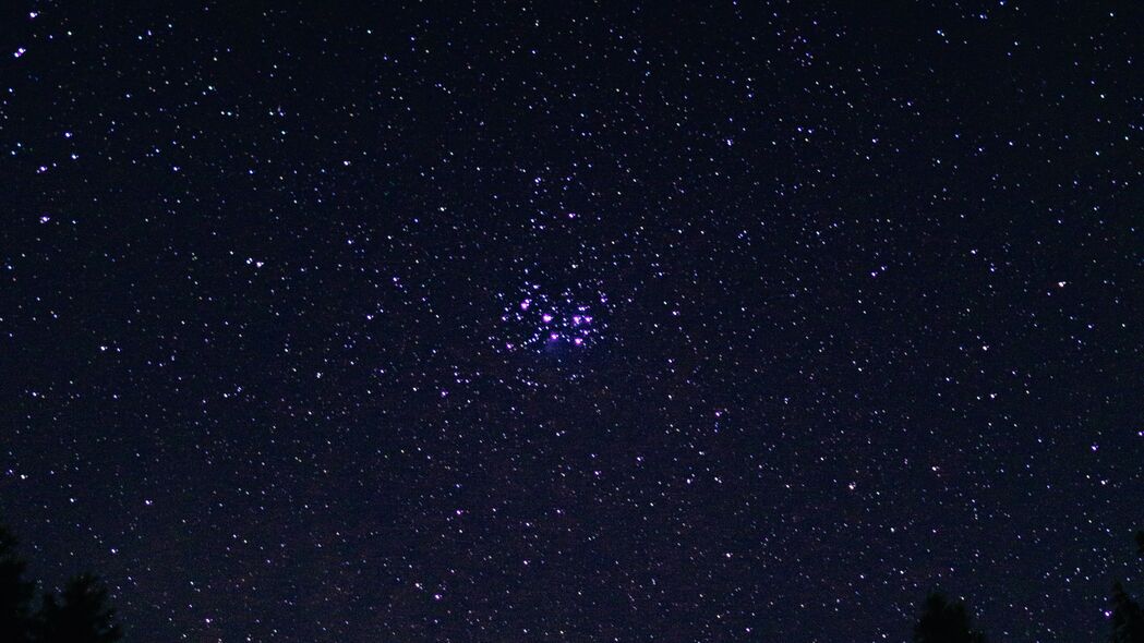 夜空璀璨星光，超清4K黑暗壁纸，3840x2160高清背景图片免费下载