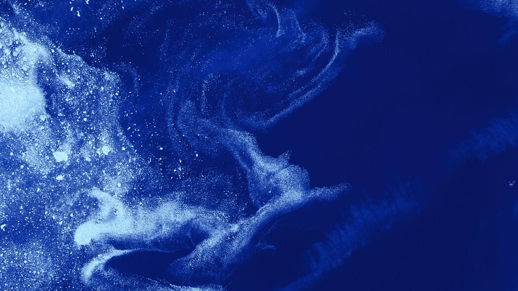 抽象冰海鸟瞰，波浪4K壁纸，超高清3840x2160背景图片下载