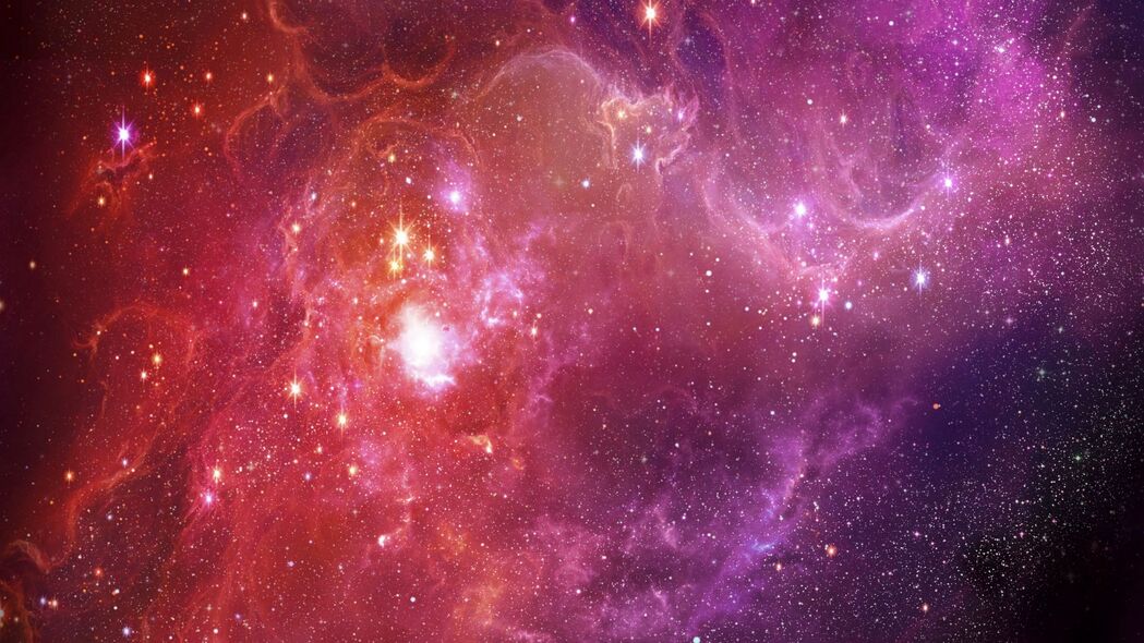 星云眩光，光线璀璨，明亮云景，抽象之美！4K高清壁纸，3840x2160分辨率，免费下载！