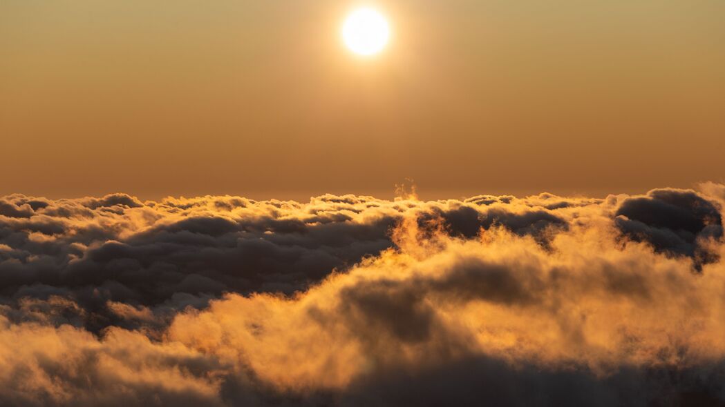 太阳落山黄昏天空美景4K超高清壁纸3840x2160免费下载