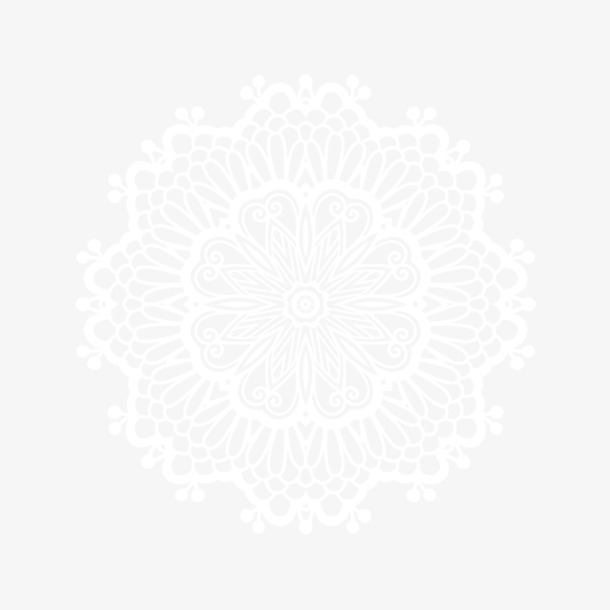 蕾丝花边高清PNG透明图片，精美装饰花纹AI设计素材下载