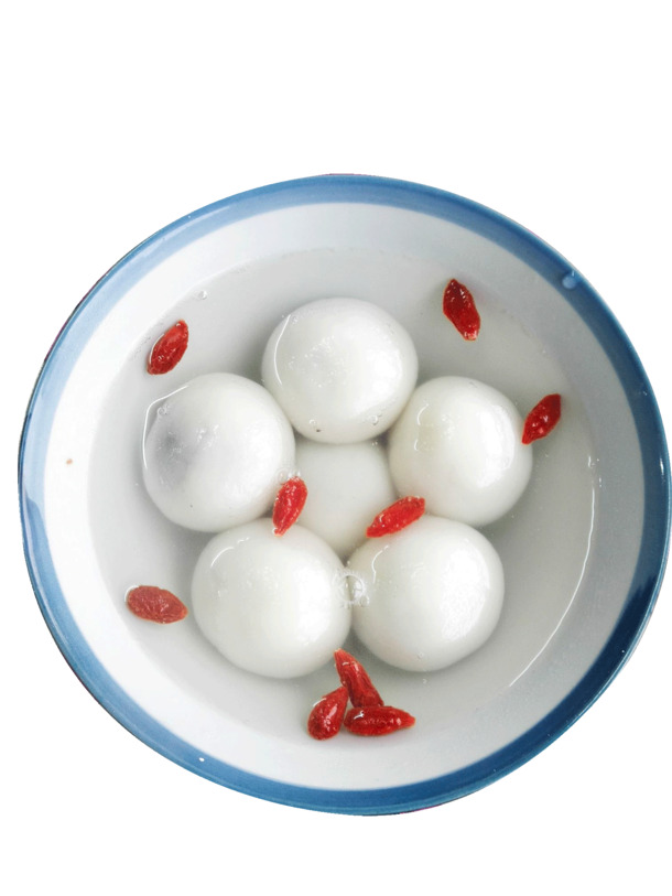 枸杞汤圆，美味高清PNG透明图片，节日元素设计素材，元旦春节元宵必备下载
