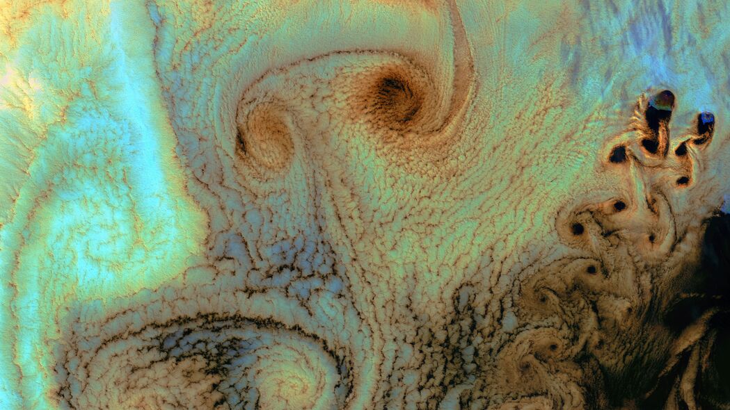 大气地球表面云太空之美，精选4K壁纸，3840x2160超高清背景图片下载