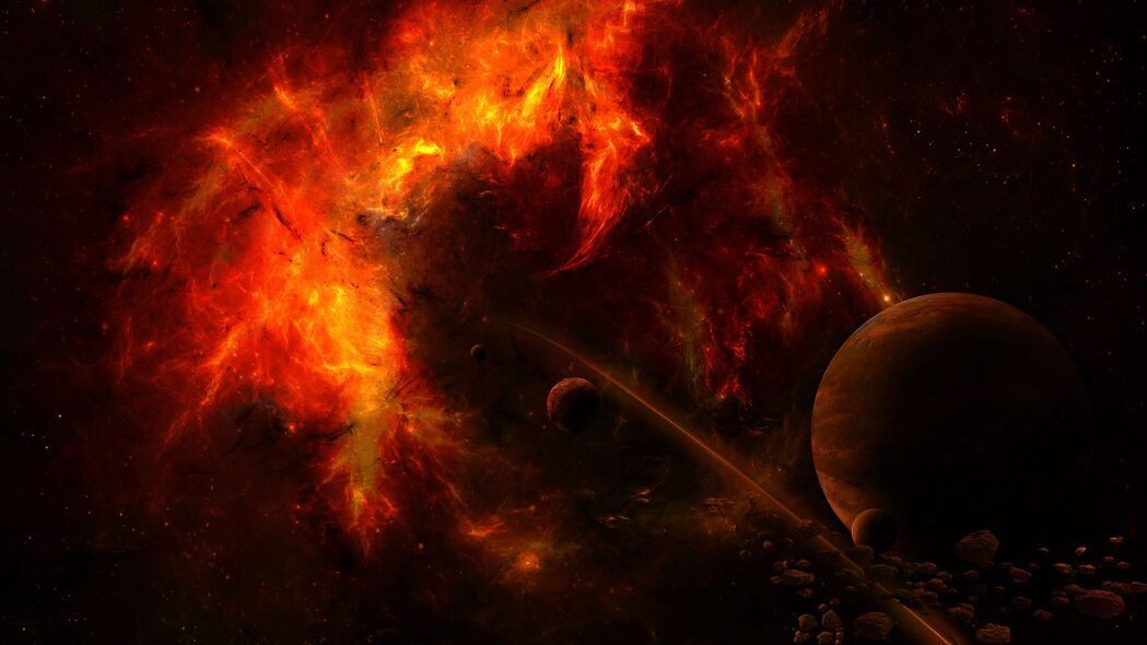 星云火球，抽象之美，4K高清壁纸，3840x2160极致体验，一键下载！