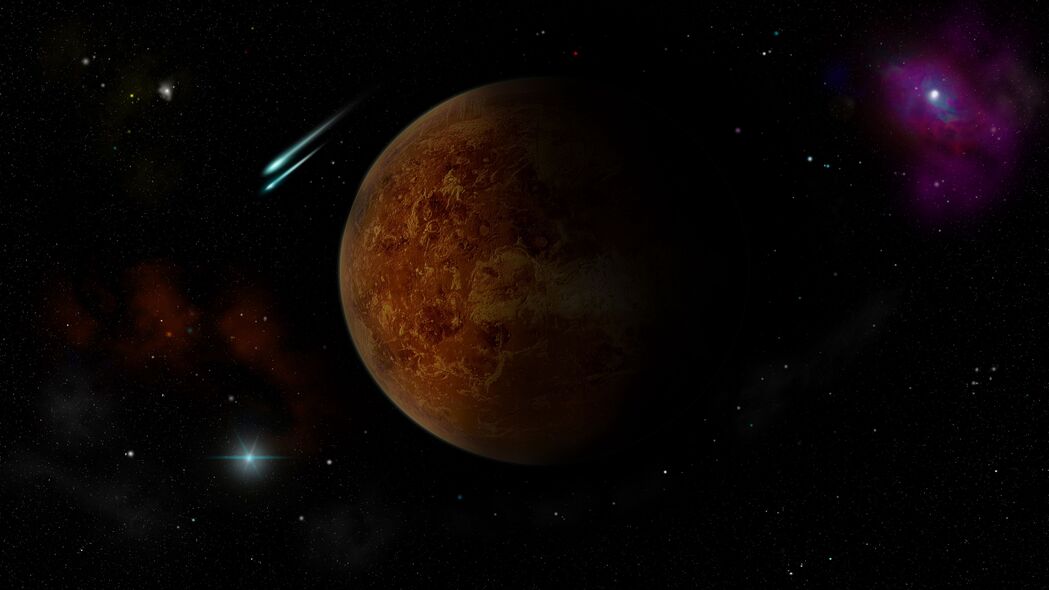 金星、行星、恒星、彗星，绝美太空4K壁纸，3840x2160超高清背景图片下载