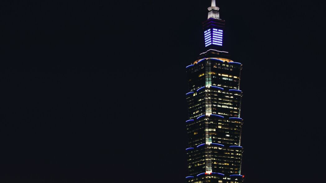 建筑奇观，摩天大楼深色4K壁纸，3840x2160超高清背景图片下载