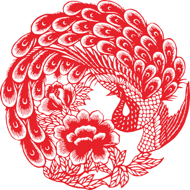 传统剪纸元素精选，13款高清PNG透明图片，动植物与动物设计素材，免费下载