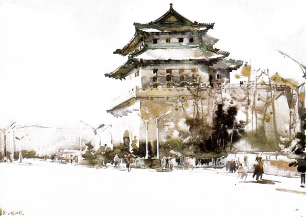 古楼建筑PNG透明图，高清装饰元素及图案设计素材下载