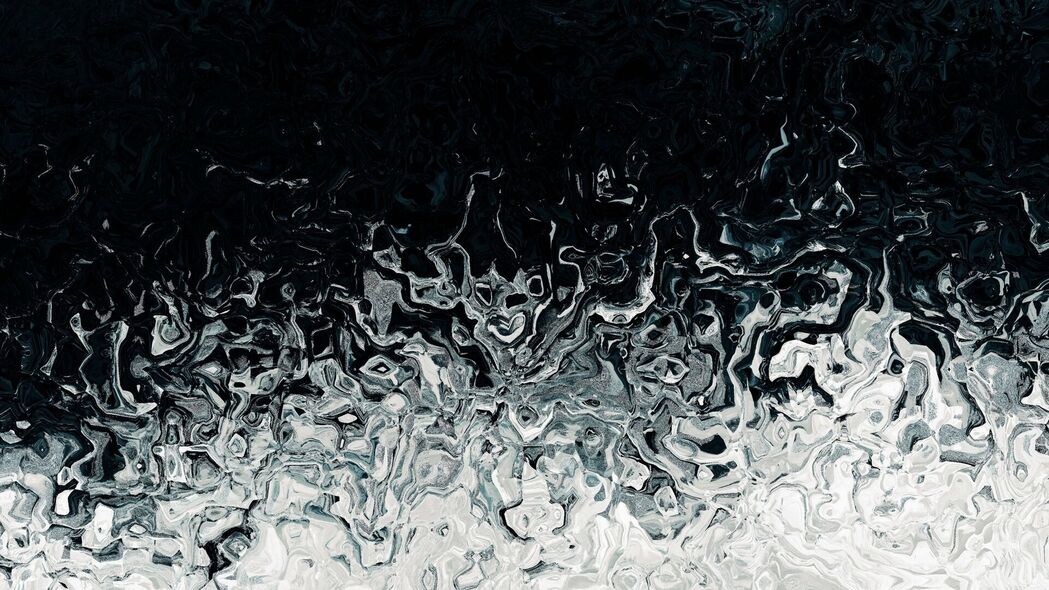 污渍液体抽象艺术，黑白4K超清壁纸，3840x2160高清背景图片下载
