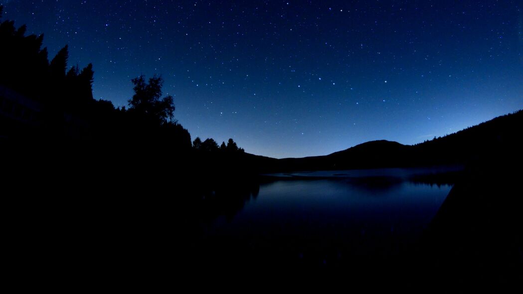 暗夜湖光，星空璀璨，4K高清风景壁纸，3840x2160超清下载