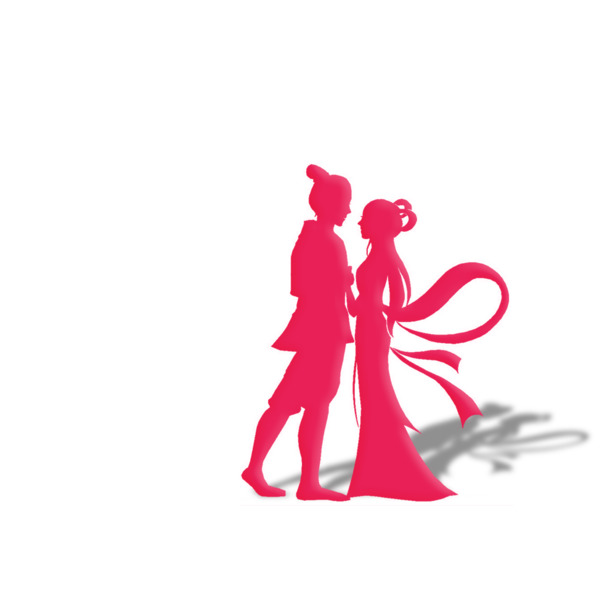 牛郎织女七夕高清PNG透明图片，节日元素与情人节设计素材下载