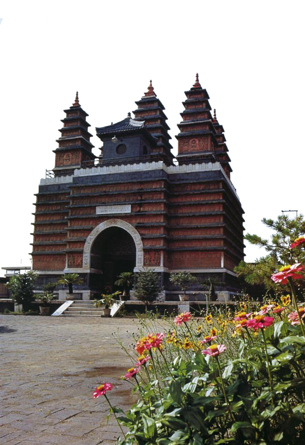五塔寺PNG透明背景图片素材，高清风景摄影，设计元素下载