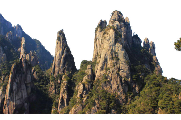 黄山高清PNG透明图，摄影风景背景元素，设计素材一站下载