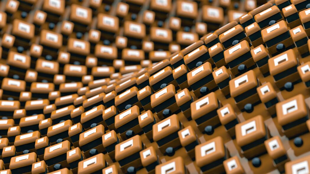 结构之美，立方体浮雕3D体积效果，超清4K壁纸，3840x2160高清背景图片免费下载