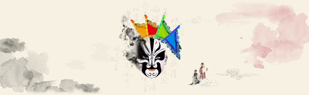 京剧脸谱PNG透明背景高清素材，设计banner海报必备下载资源