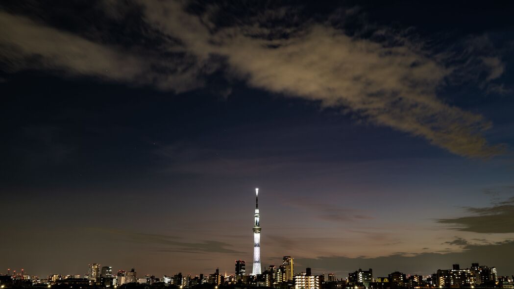 城市建筑夜景全景，超高清4K壁纸，3840x2160分辨率风景美图下载