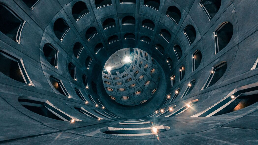 隧道建筑背光美学，探索眩光与反射的奥秘，高清4K壁纸3840x2160下载