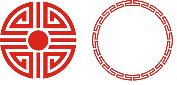 传统纹样PNG透明图，高清装饰元素花纹设计素材下载