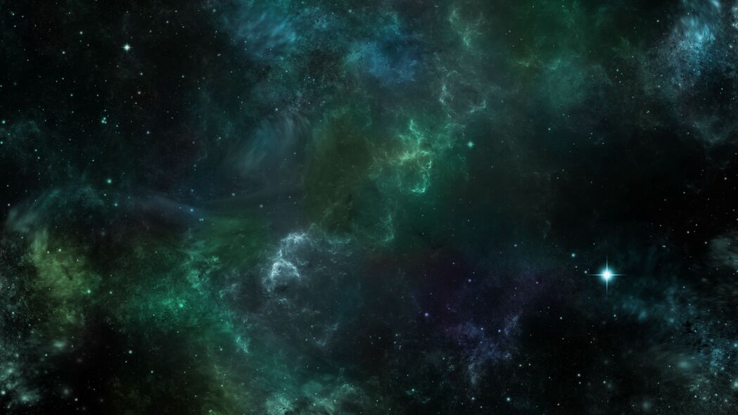 星云闪耀，深邃黑暗中的抽象之美，4K高清壁纸，3840x2160分辨率，畅享下载！