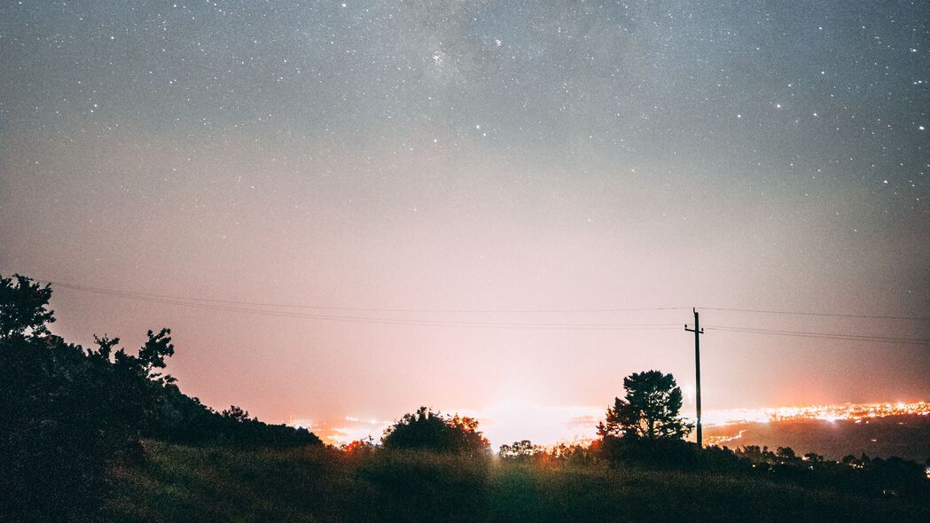 夜之黑暗，星空辉光，绝美4K风景壁纸，3840x2160高清下载