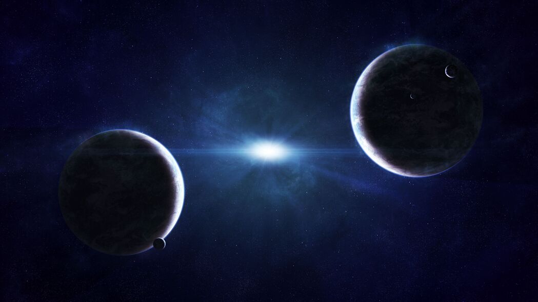 行星光影，绝美星空4K壁纸，3840x2160超清背景图片免费下载