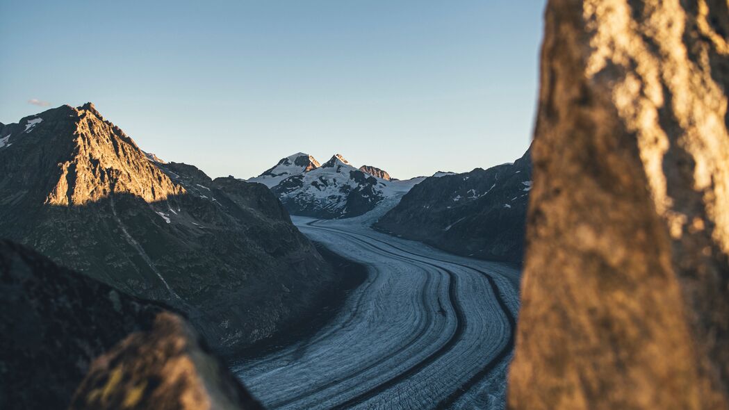 4K超清自然风光，山脉岩石道路雪景壁纸 3840x2160高清下载