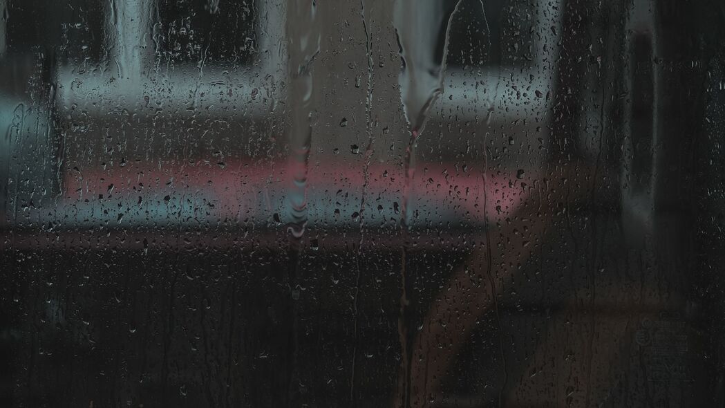 窗户玻璃湿滴滴雨效果，超清4K壁纸，3840x2160高清背景图片免费下载